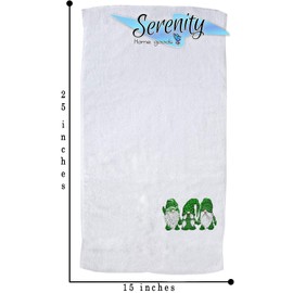 St Patricks Day Kitchen Dish Tea Towel Decoration | Decorative Bathroom Hand Decor | Holiday Shamrock Gnomes Bath Towels | Spring Winter Green Home Decor | Saint Patrick's Day Paddy's Day Paddys