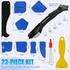for 23-Piece Caulking Tool Kit, 3-in-1 Grout Removal Tool, Caulk