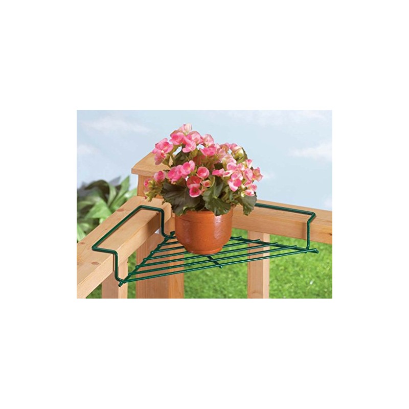 Fox Valley Traders Corner Plant Caddy Storage Shelf, Durable Coated