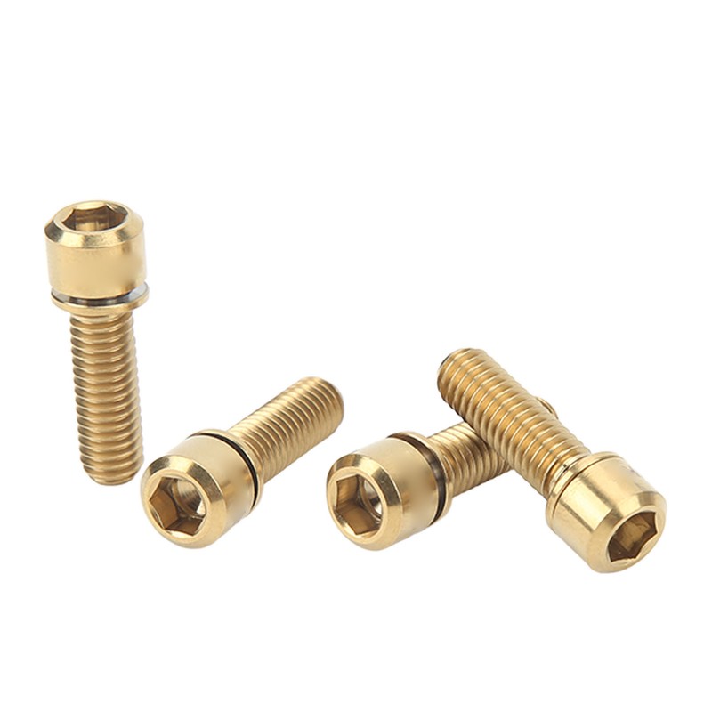 Bike Stem Bolts Screw M6 20mm Accurate Thread Rustproof Reliable
