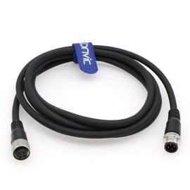 Eonvic Industrial M12 4 Pin Male to Female Sensor Cable M12 A Code Straight Aviation Connector Molding Electrical Cable Profibus Cable