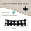 Cozy Plush Fluffy Body Pillow,Full Body Pillows for Adults,20X54 Inches