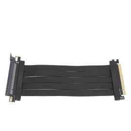 PCIE 4.0 X16 Extender 180 Degree 26GB/s 7.9in Long Gold Plated GPU Extension Cable for RTX3090 RTX3080ti RTX3070