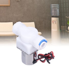 DC4.5V Inlet Feed Water Solenoid Valve 1/4in Electric Valve Drinking Water Quick Connector Bistable Pulse Hydraulic Equipment Electromagnetic Valve(12Ω,209BK)