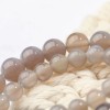 vanilla mountain Genuine Gray Agate Beads Natural Gemstone Beads for