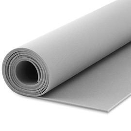 Reallnaive 1/5'' Thick Auto Headliner Fabric 78''Lx60''W Mesh Type with Foam Backing-Tube Packaging-Interior Replacement Material for Car/Truck/SUV/RV Roof Home Repair/DIY Headliner Material(Gray)