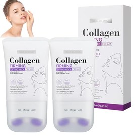 2PCS Crema Reafirmante de Cuello, Reafirmante de Cuello con Masaje de Rodillos 2 en 1, Tighten and Lift with Double Roller Massage, Firm And Lift...  
