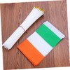 Totority 20pcs Mini Ireland Handheld Flags Lightweight Tear Resistant for