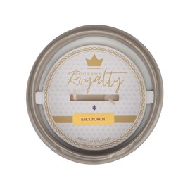 Bourbon Royalty French Provincial Grey Pedestal Medium 16 Ounce Ceramic/Wax Scented Votive Jar Candle for Home or Office, Back Porch, Gray, BRY-BP-16FP
