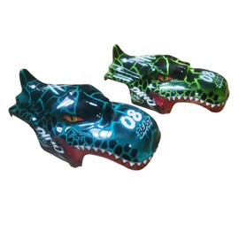 DYODYORC 2 Pack Car Shells for Replacement, Cool Dinosaurs, Easy to Install, Cyan and Green Set