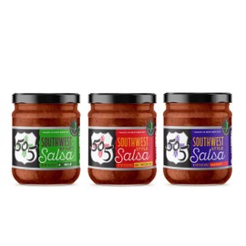 505 Southwestern Craft Salsa 15 Ounce Glass Jars (Pack of 3, Variety Pack)