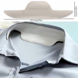 80 Pcs Disposable Collar Protectors Sweat Pads，Self-Adhesive Neck Liner Pads for Shirts, Invisible Collar Neck Liner Pad for Women Men ，White