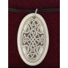 Touchstone Pottery Porcelain Oval Celtic Cross