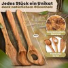 Wooden Cooking Spoons, Set of 3, Made of Olive Wood,