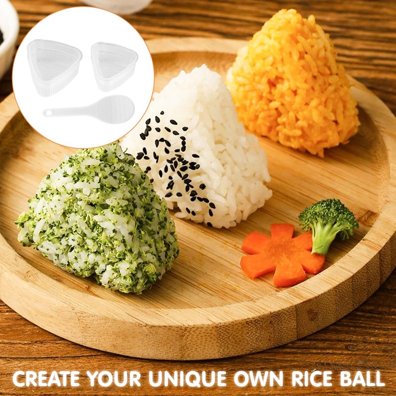BigKego Pack of 8 Onigiri Shape Triangle Sushi Maker Mould