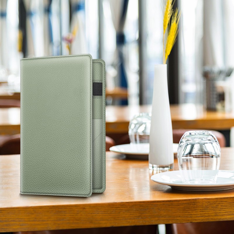 Server Book Organizer with Zipper Pocket, Fintie PU Leather Restaurant