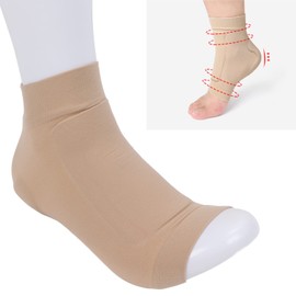 Kompressions Knöchelbandage mit Silikon Gel Polster, Kompressionssocken lindern Fersensporn Plantarfasciitis und Fuß Schmerzen Fersensporn Socken Plantarfasziitis, Achilles, reduziert Fußschwellungen