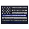 Police Thin Blue Line American Flag Leo Oath 3D PVC