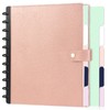 SKLENICE PU Leather Discbound Notebook 8.5" x 11" Disc Bound