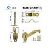 Handrail Bracket Extended Neck Design Brass, 2 Pack | HOWTOOL
