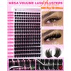 EYDEVRO Fairy Lash Clusters with Spikes 300D 12-20mm Eyelash Clusters