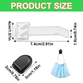 QEQSHQO QEQSHQO 4 Stck Parkscheinhalter mit 4 Autohaken, Auto Windschutzscheibe Ticket Halter, Karten Halter mit Saugnapf fr Auto-Scheibe, Hochwertiger Kunststoff (Transparent)