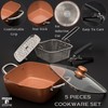 Moss & Stone 5 Pcs Copper Chef Cookware Non Stick