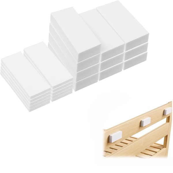 20pcs fKiZanthene Headboard Stoppers for Wall, White Bed Wall Protector