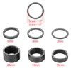 X AUTOHAUX 6pcs Headset Spacer Matte Black Carbon Fiber Handlebar