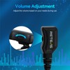 Retevis Walkie-talkie Earpiece with Mic,Covert Air Tube,Volume Adjustable,Compatible with Motorola