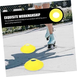 SUPVOX 20pcs Football Barricade Sign Training Soccer Cones Football Training Obstacle Agility Cones Mini Footballs Football Disc Cone Agility Disc Mini Cones Football Cones Red or