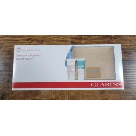 Clarins Beach Ready: Exfoliating Body Scrub 1 Oz Soothing After Sun Balm 1 Oz