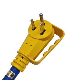 Parkworld Welder 3-Prong NEMA 6-50 Extension Cord (8AWG) Molded Connector with Lighted and Handle (25FT)