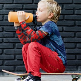 Mepase 14 Pairs Arm Sleeves for Kids UV Sun Protection Cooling Arm Compression Cover 3-7 Age Boy Girl Toddler Sport Football (Novel Color)