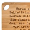 Mr. & Mrs. Panda Bambus - Schneidebrett Spruch Warum sind
