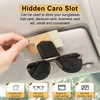 SINGARO Sunglasses Holder for Car, Leather Magnetic Buckle Sun Visor