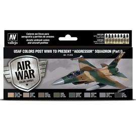 Vallejo Model Air 8 color set 71616 USAF colors post WWII to present Aggressor Squadron Part I (8)