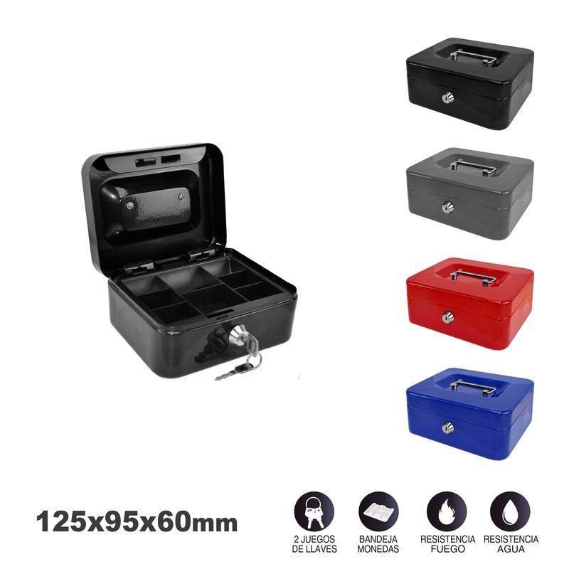 CRISCOLOR Cash Box Black 125 x 95 x 60 mm