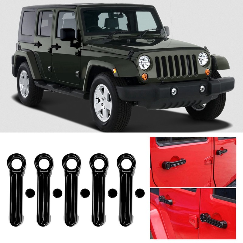 10pcs ABS Car Exterior Door Handle Cover Trim Fits for