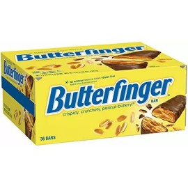 Nestle Butterfinger Milk Chocolate Candy Bars, Full Size Bulk Candy 1.9 oz (Pack of 36)