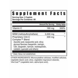 Youngevity MSM Ultra 180 capsules