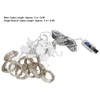 3x3 m Copper USB Wire Curtain Light String for Home