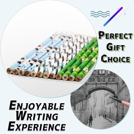 MAEXUS® Football Pencils, Football Eraser Pencil Suit, 12 + 12 Pieces, Football Pencils for Children, Football Party Bags, Football Birthday Boy, Football Theme Party Accessories, Graphite Pencil