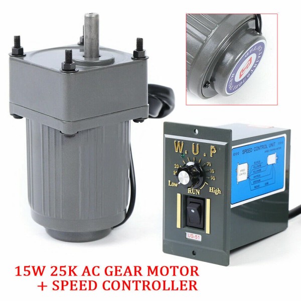 Unbranded AC 110V Electric Machinery Gear Motor Speed Controller 54RPM