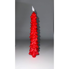 Homemory Homemory 3 Pcs Christmas Tree Candles, Red