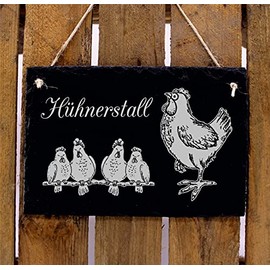'Chicken Coop' Engraved Slate Board Ideal as a Gift