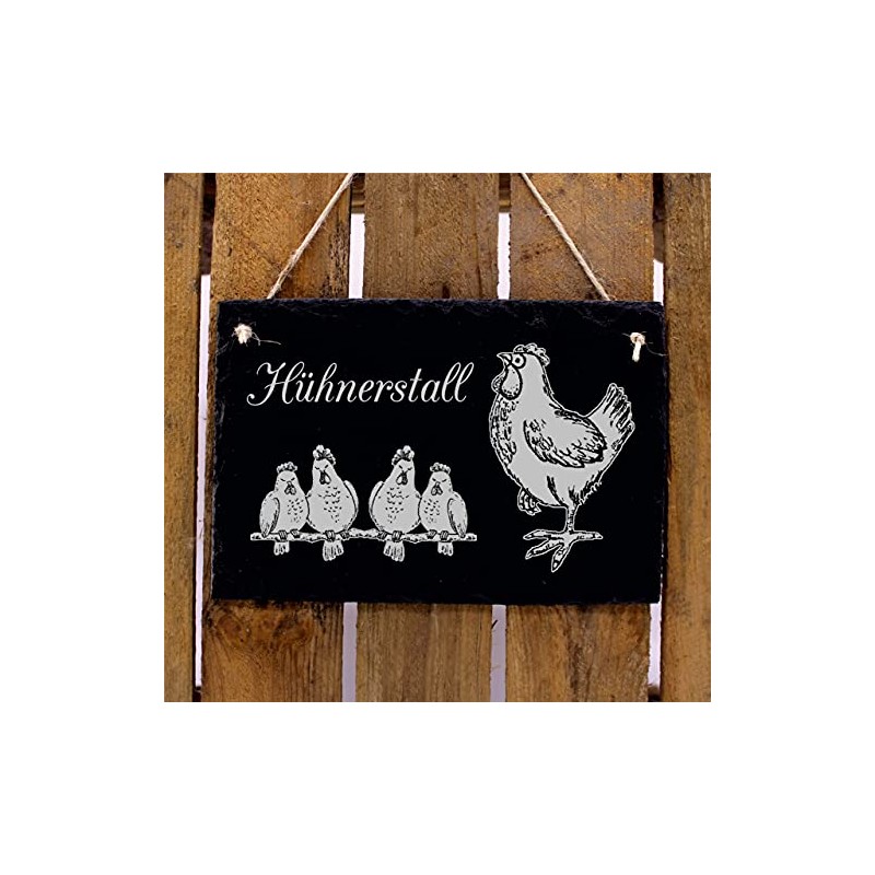 'Chicken Coop' Engraved Slate Board Ideal as a Gift