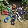 FresKaro 1kN Swivel Carabiner Clip, Heavy Duty Double-Ended Wire gate