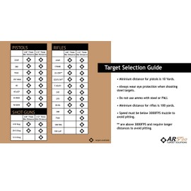 RANGETIME Targets- Quality 6x1/2 Inch AR550 Steel Target- Laser Cut Powder Coated Made in USA