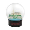 Alcatraz Prison Jail Fog Snow Globe